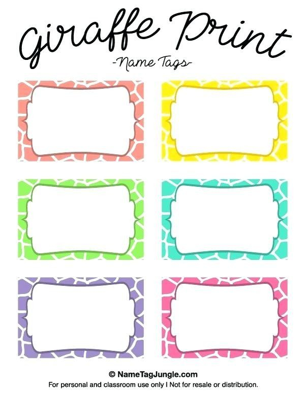 Name Tag Templates Word Download Free Editable Printable Labels For 