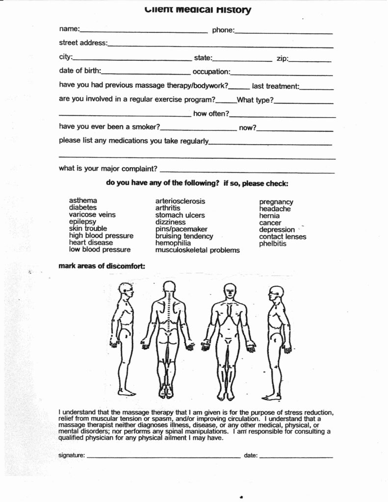 Physical Therapy Forms Template New Therapy Documentation Software