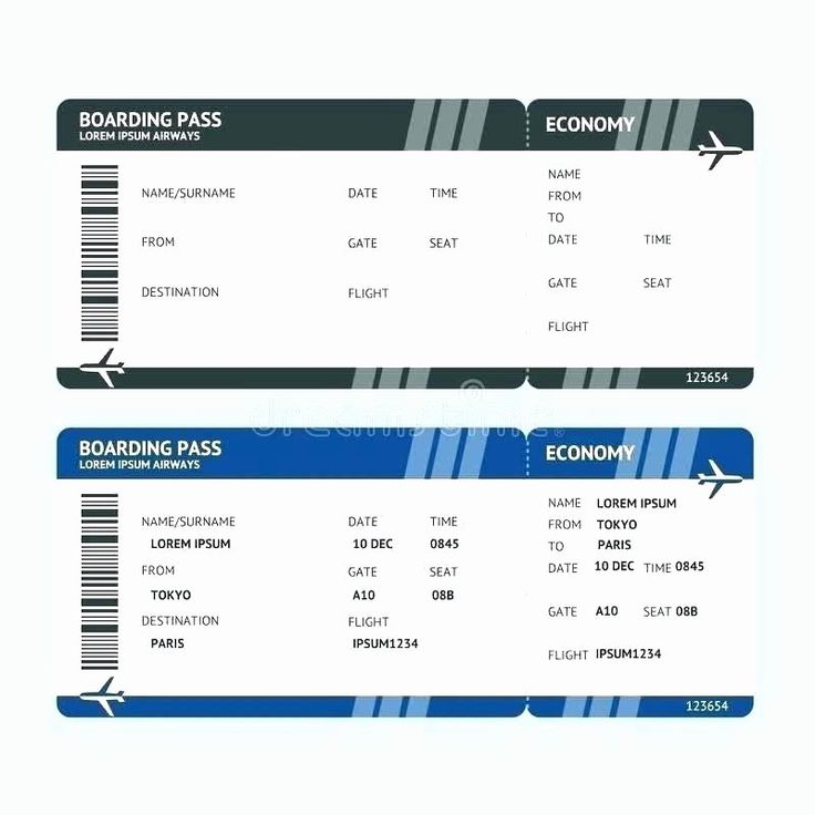 Plane Ticket Template Word Awesome Fake Airline Ticket Template Free 