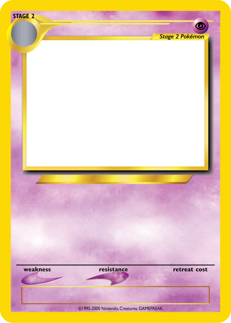 Pokemon Card Back Png Blank Pokemon Trading Card Templates 220184