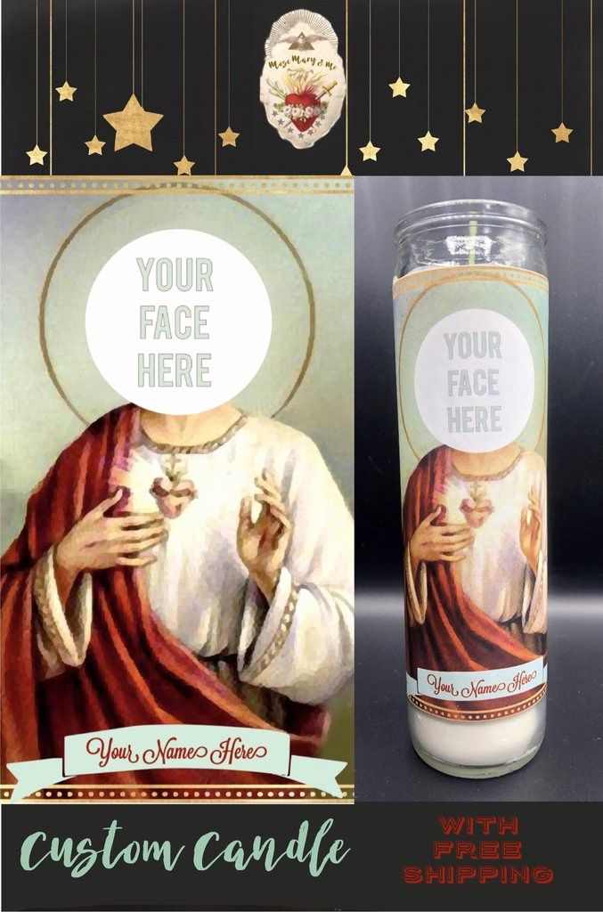 Prayer Candle Label Template Inspirational Personalized Custom
