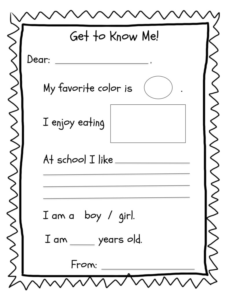 Preschool Pen Pal Letter TeachersMag