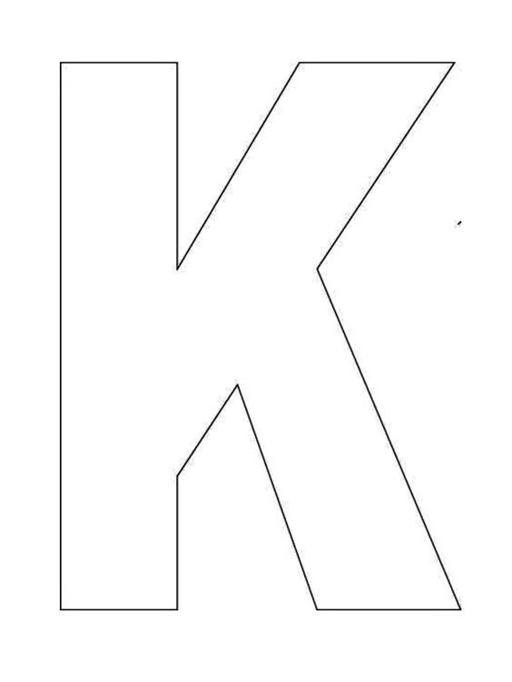 Printable Alphabet Letter K Template Alphabet Letter K Templates Are