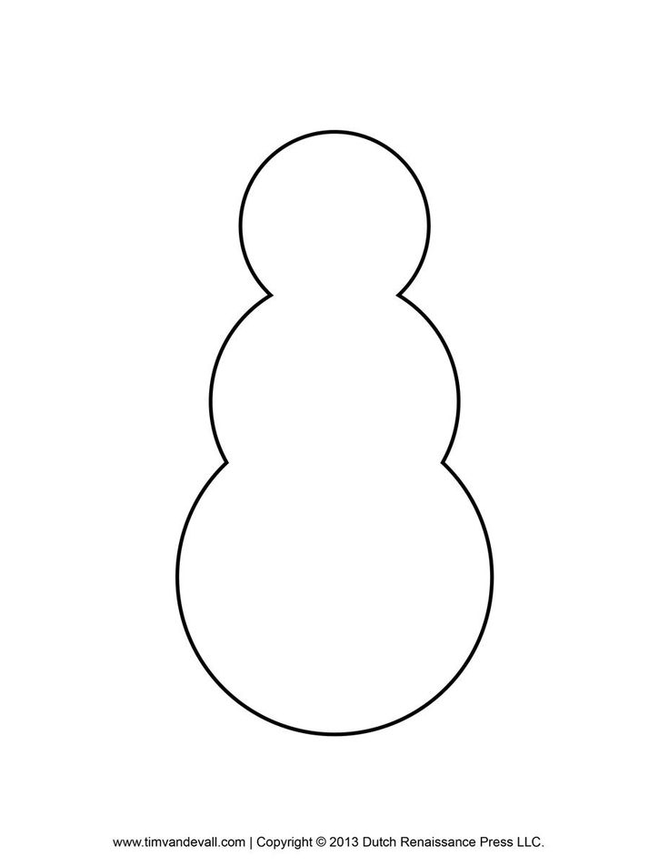 Printable Snowman Clipart Template Coloring Pages For Kids Snowman 
