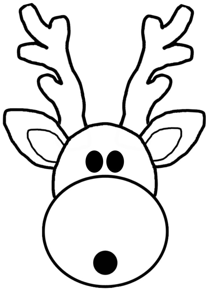 Reindeer Mask Template Rudolph Coloring Pages Coloring Pages Art