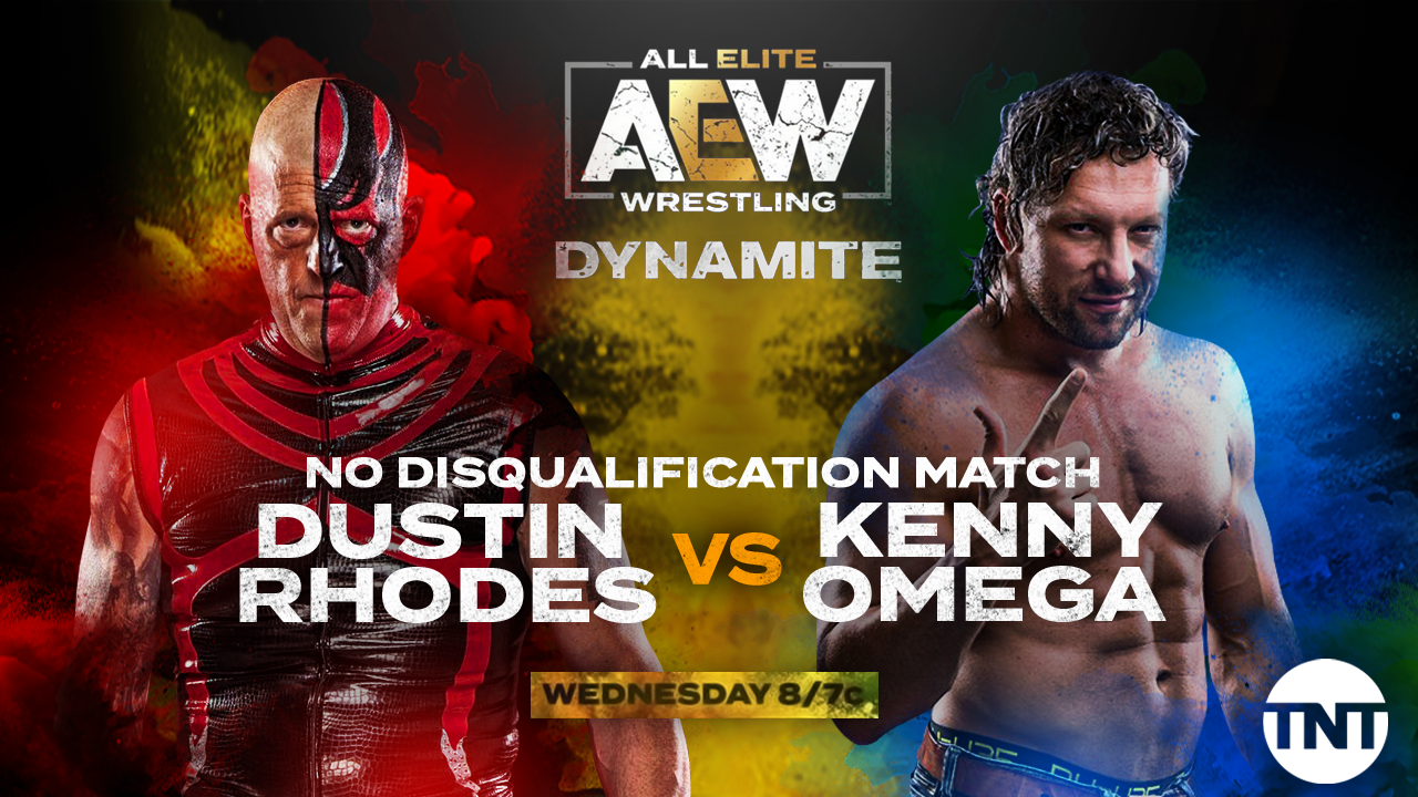 Renders Backgrounds LogoS AEW DYNAMITE MATCH CARD PSD TEMPLATE