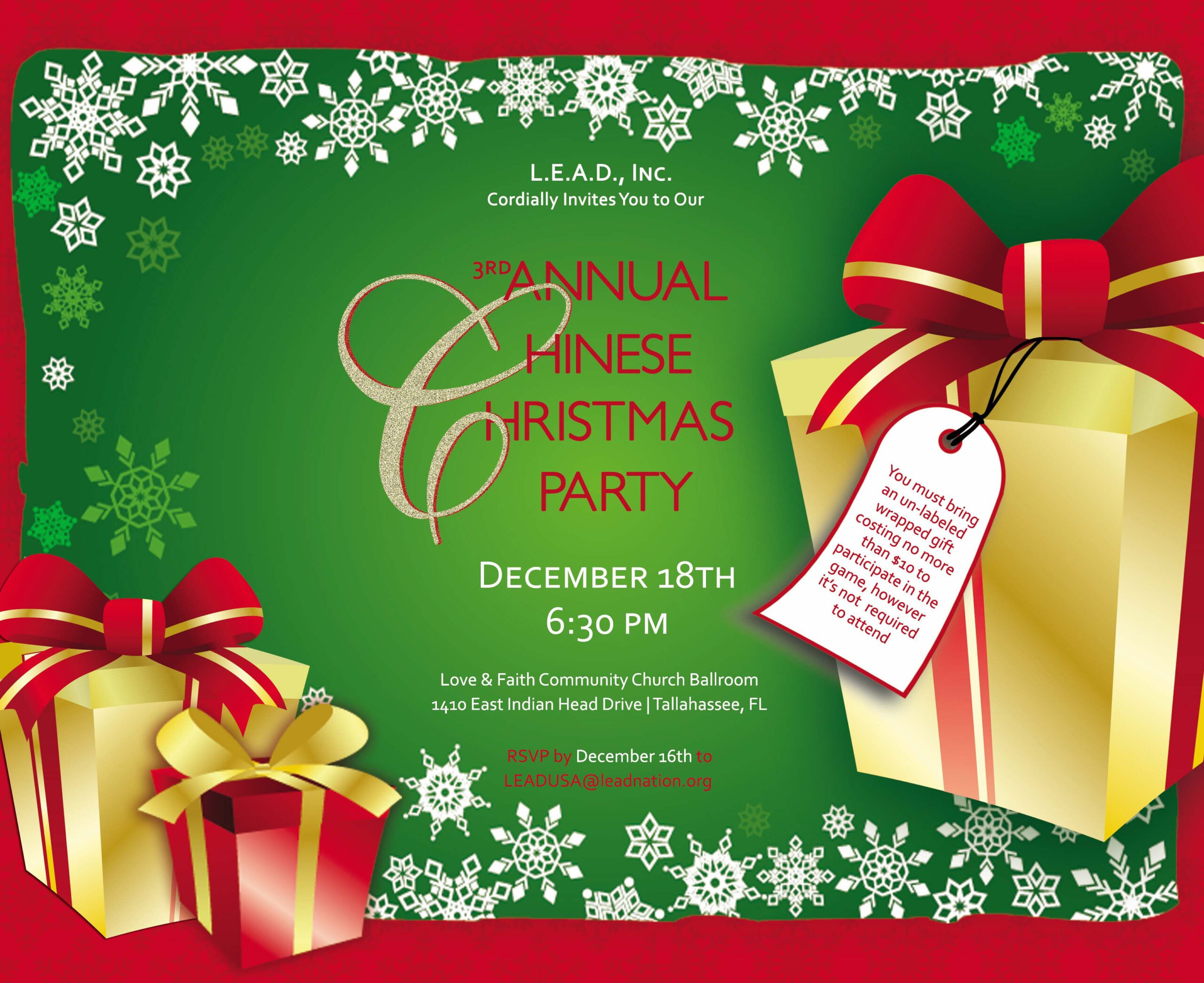 Sample PowerPoint Christmas Invitations To Staff Christmas Party 