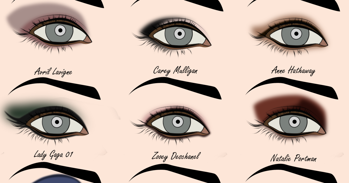 Secret Makeup Diary Eye Shadow Styles Template Free Download