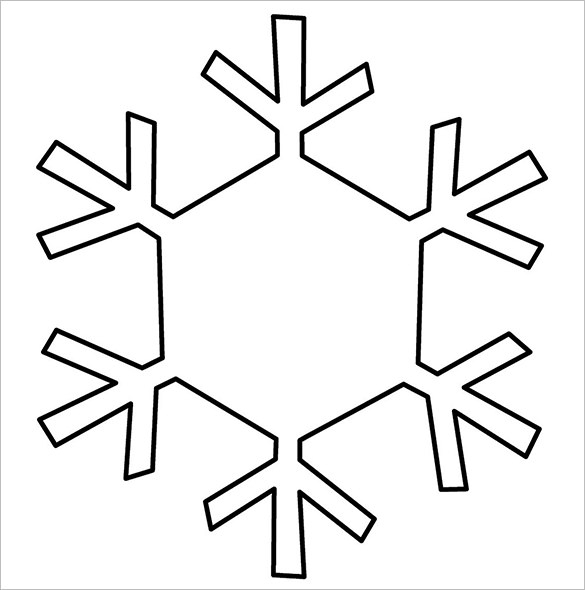 Snowflake Template ClipArt Best