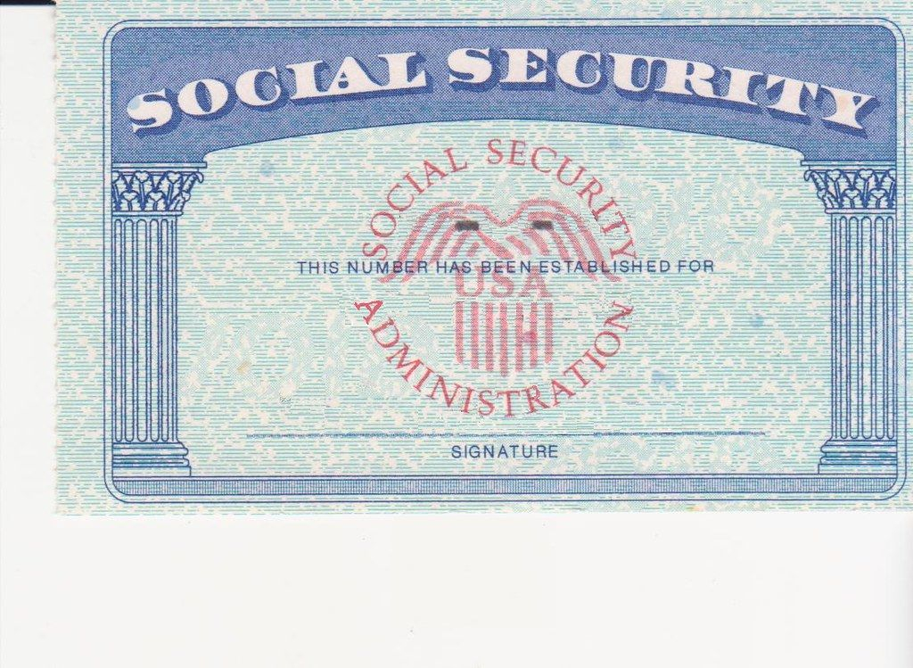 Social Security Card Ssc Blank Color Card Templates Free Id Card