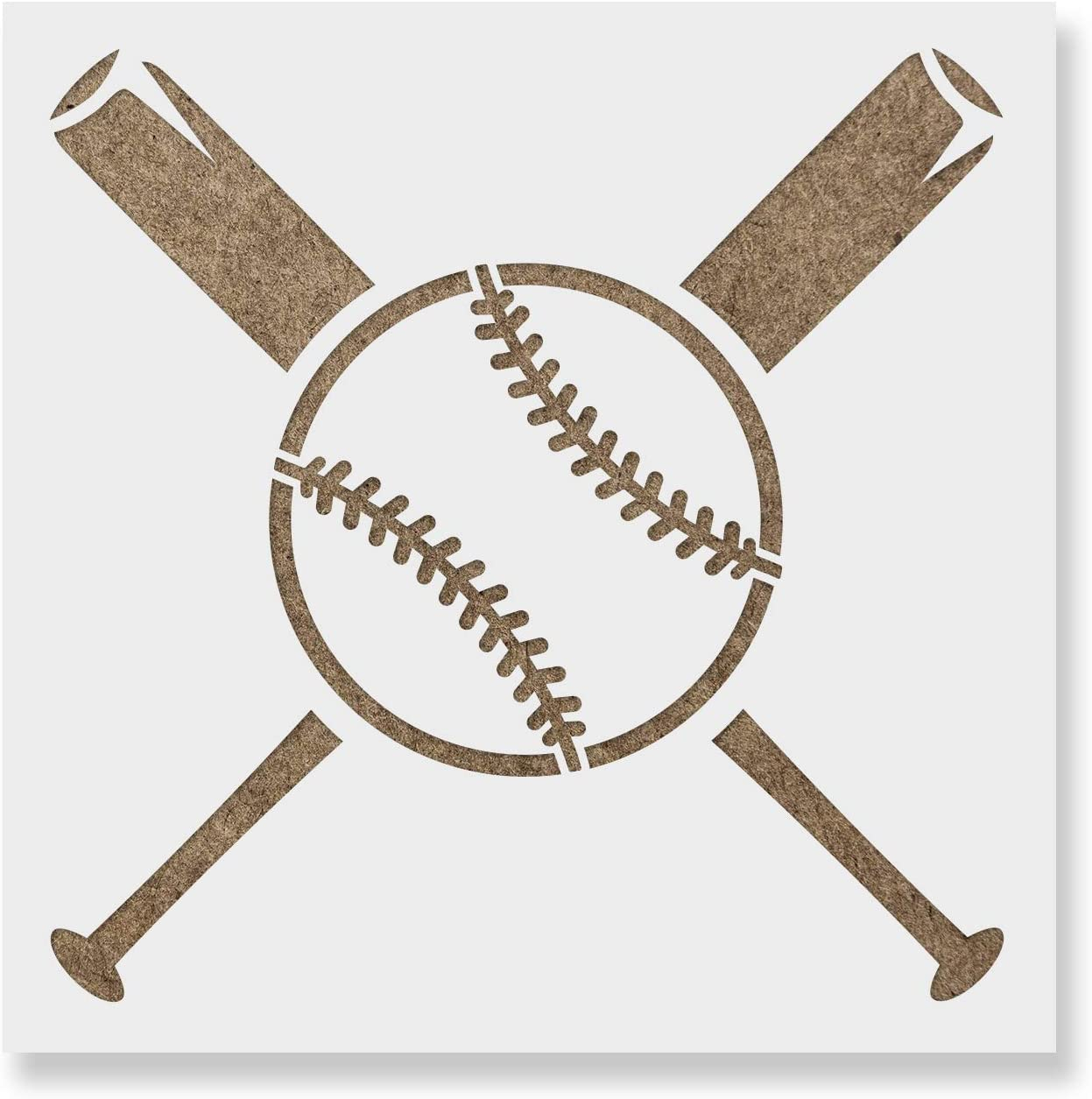 Stencils Templates Crafts Reusable Stencils Of A Baseball In Small 