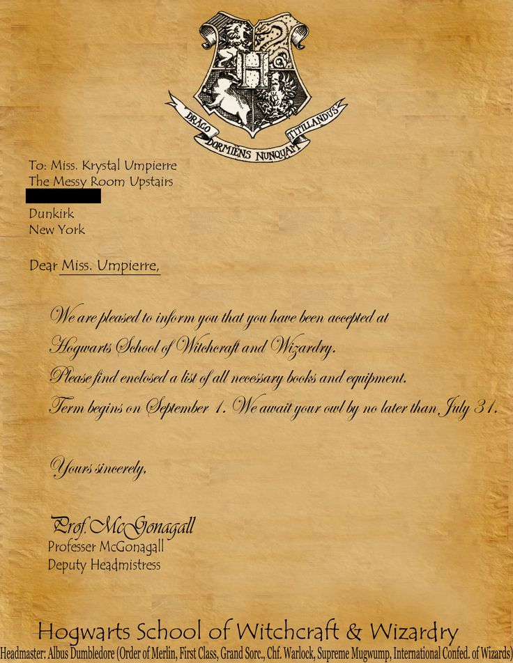 The Marvelous Hogwarts Acceptance Letter Template Microsoft Word Forz