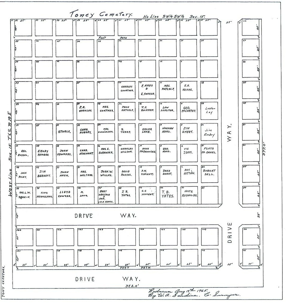 Tony Cemetery Plot Map Karen Flickr