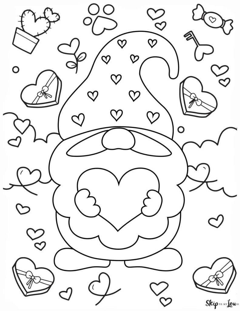 1884 Hull Valentines Day Printable Coloring Pages