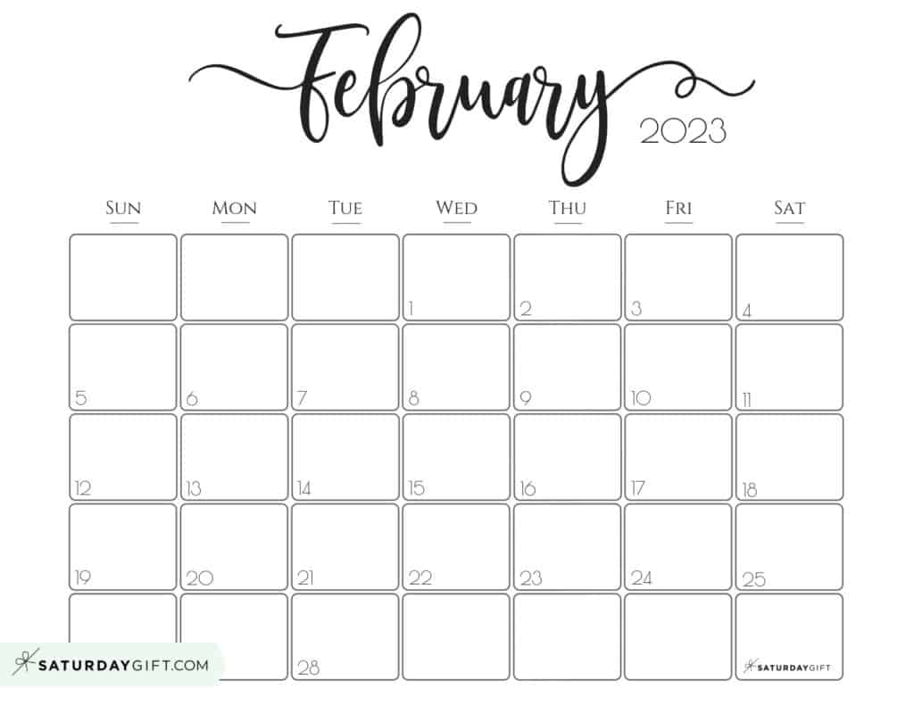 2023 Calendar Printable Cute Printable World Holiday