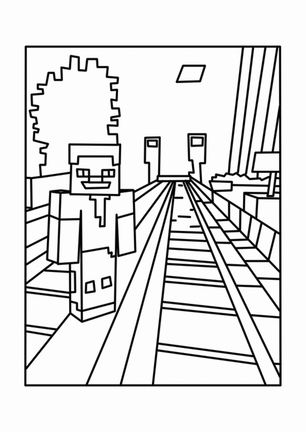 37 Minecraft Coloring Pages For Kids For Boys
