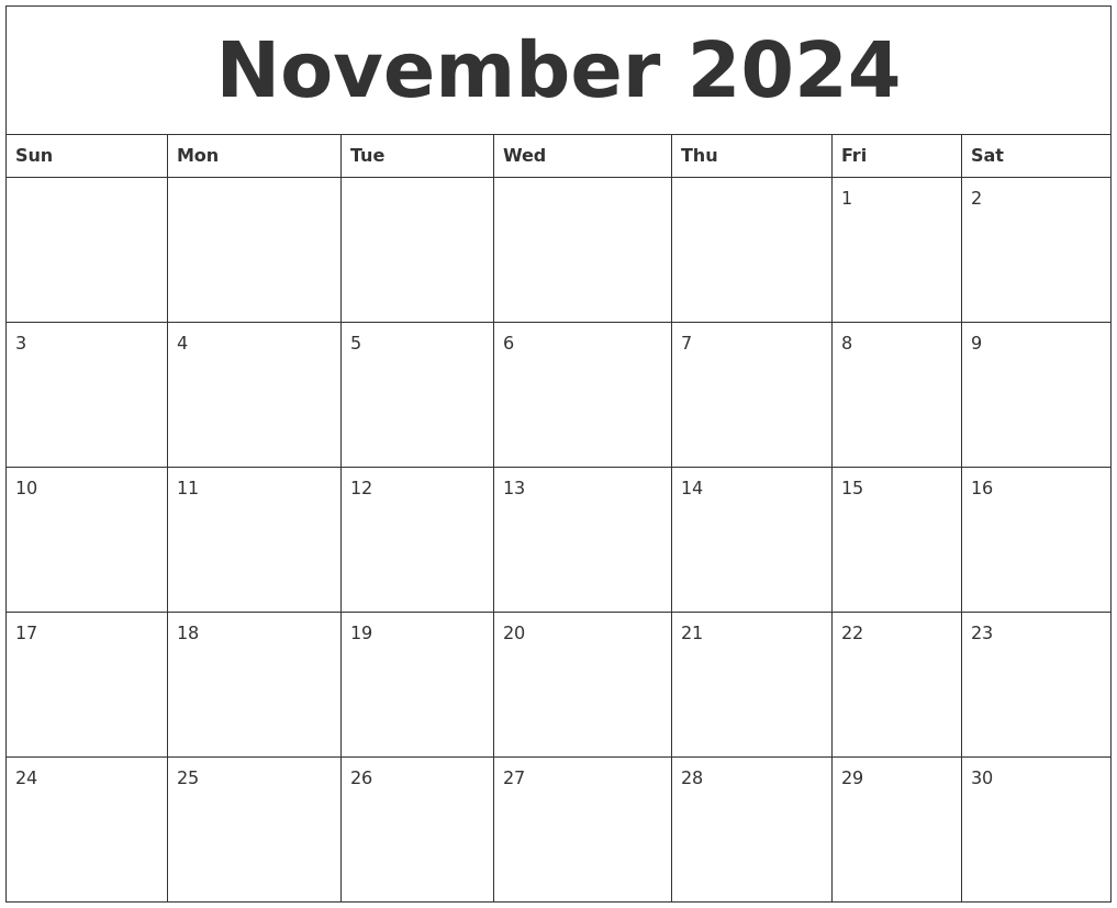 Calendario Noviembre 2024 Cool The Best Review Of Printable Calendar 