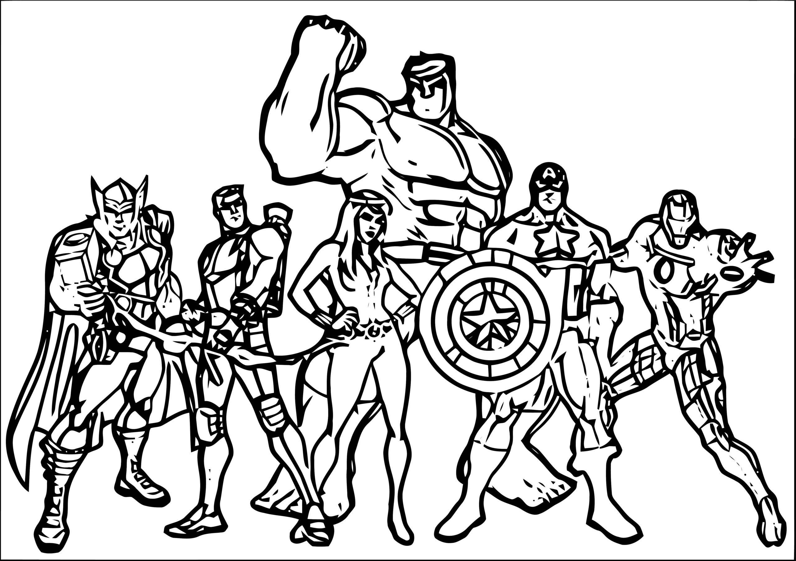 Coloring Pages Printable Avengers Subeloa11