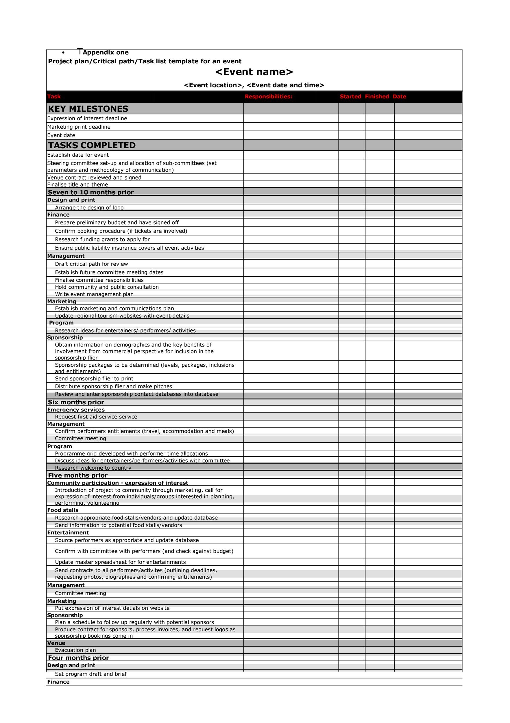 Conference Planning Worksheet Calendar For Planning