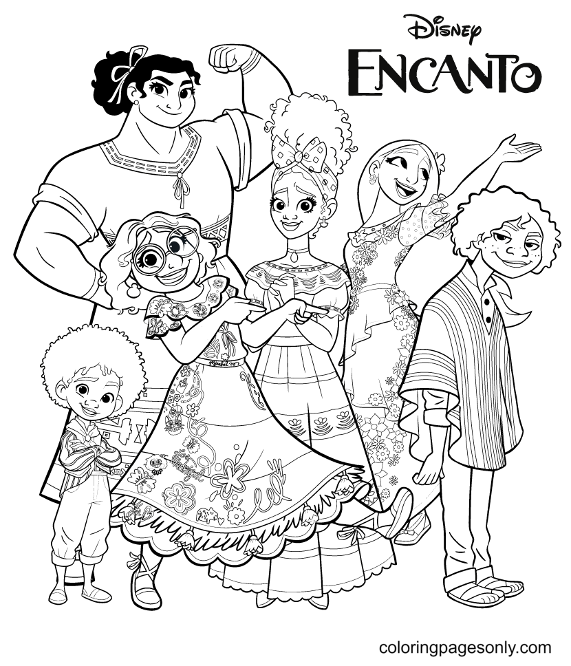 Encanto Printable Coloring Pages Customize And Print