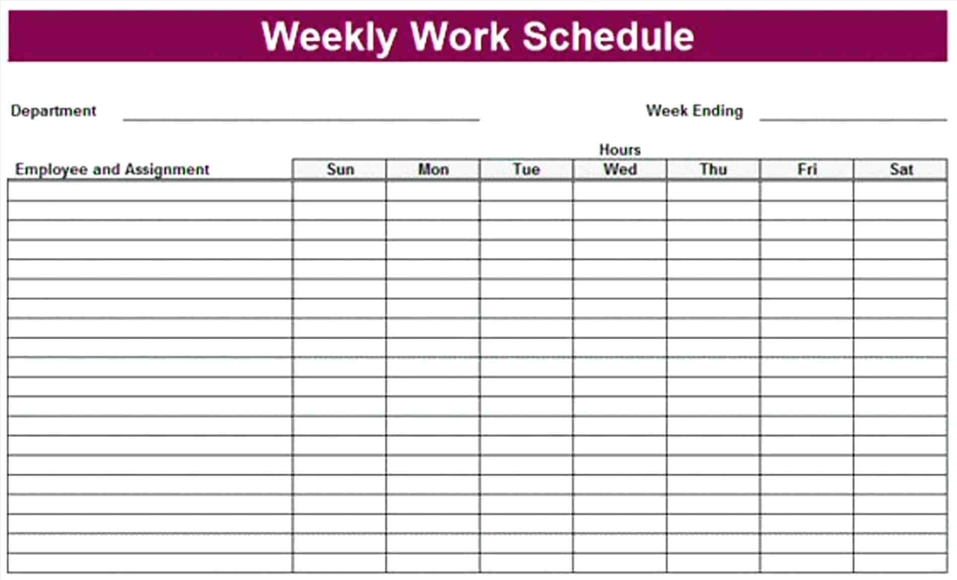 First Class Work Rotation Schedule Excel Lessons Learned Template