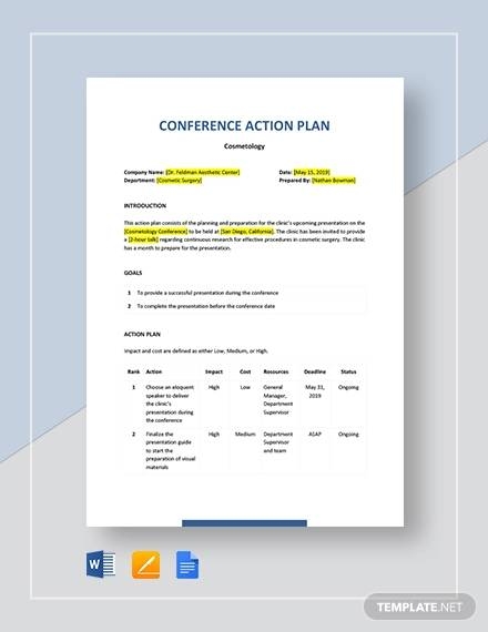 FREE 10 Sample Conference Planning Templates In PDF MS Word