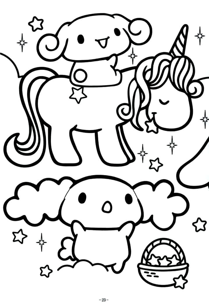 Free Cinnamoroll Coloring Page Free Printable Coloring Pages For Kids