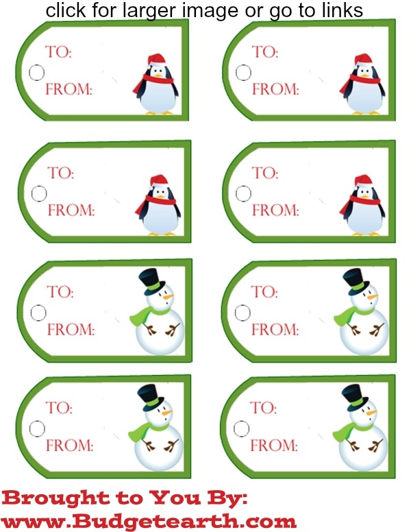 Free Printable Christmas Tags Pdf Printable Templates