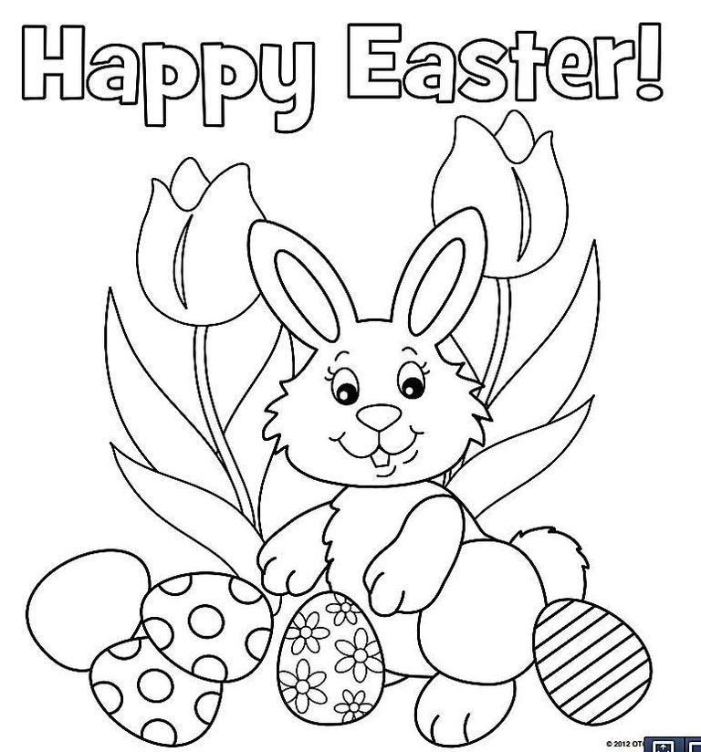 Free Printable Cute Easter Coloring Pages FREE PRINTABLE TEMPLATES