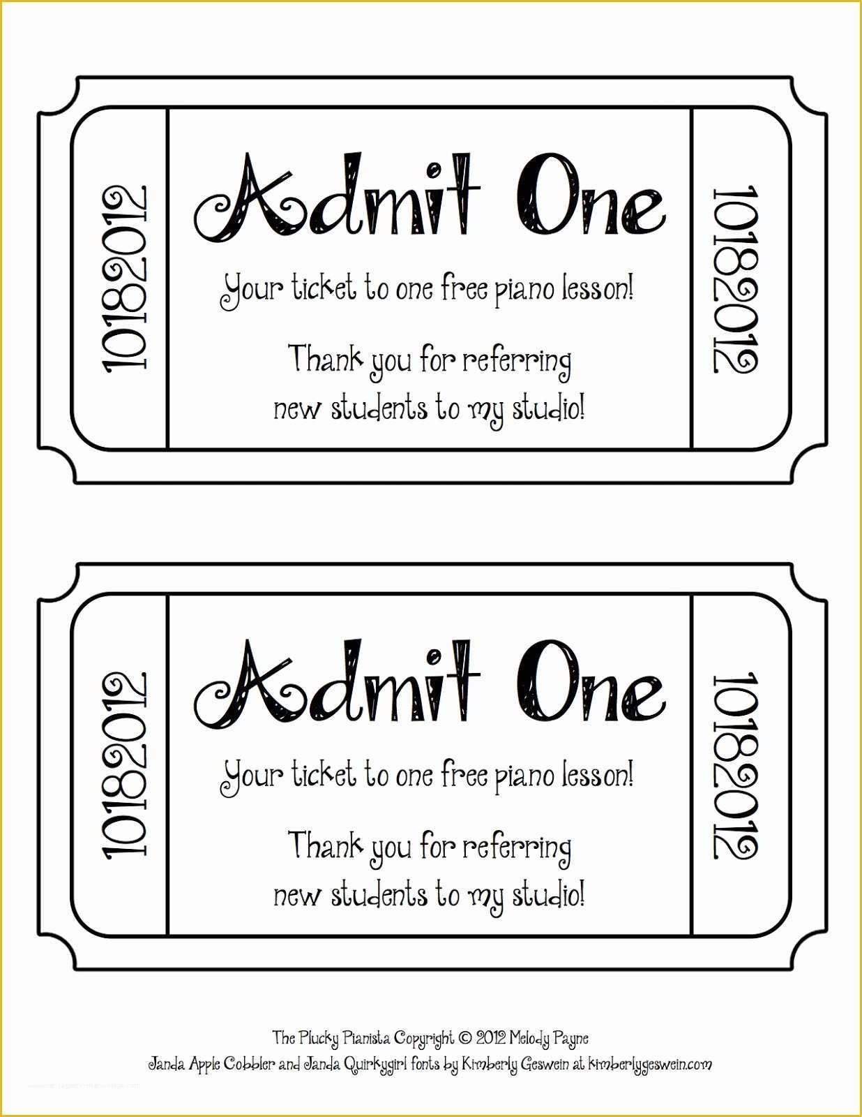 Free Printable Raffle Ticket Template Download Of Free Ticket Template 