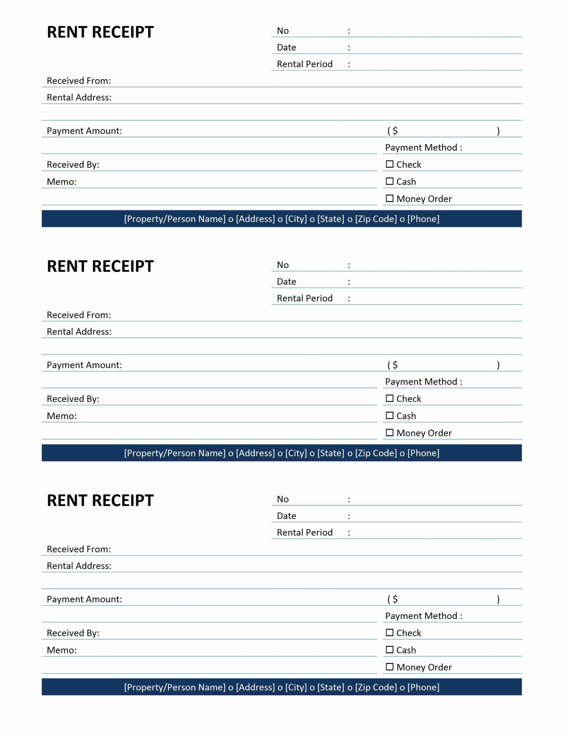 Free Printable Rent Receipt Free Printable 49 Printable Rent Receipts 