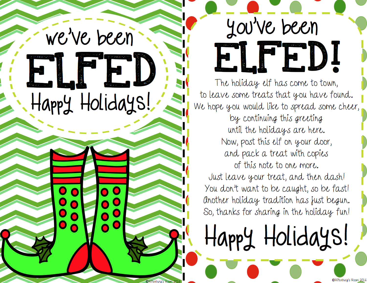 FREE UNTIL DEC 1st You ve Been Elfed Holiday Version FREE ELF