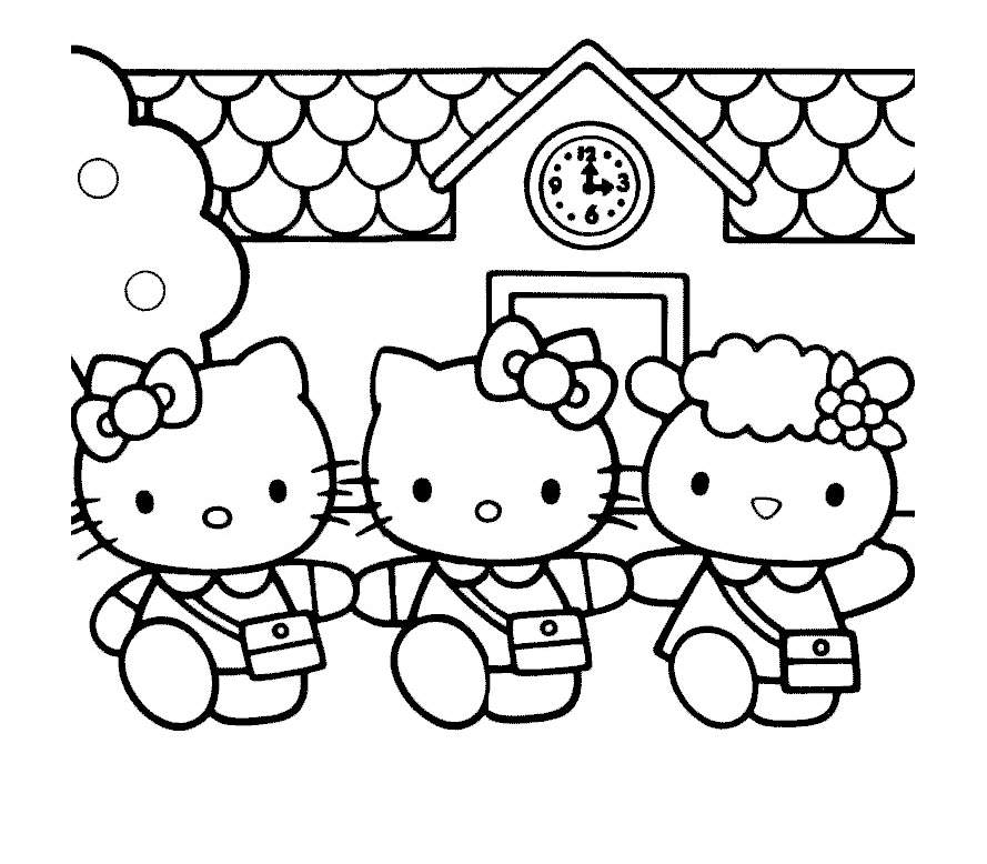 Hello Kitty Coloring Pages For Kids Hello Kitty Kids Coloring Pages