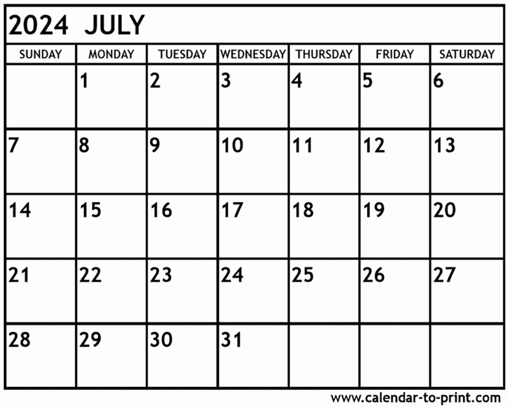 July 2023 To June 2024 Calendar Template 2023 Template Printable