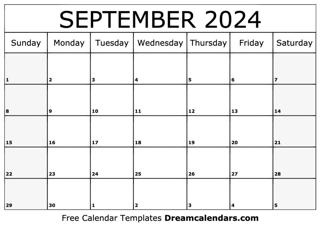 Monthly Blank Calendar 2024 With Notes Calendar Quickly January 