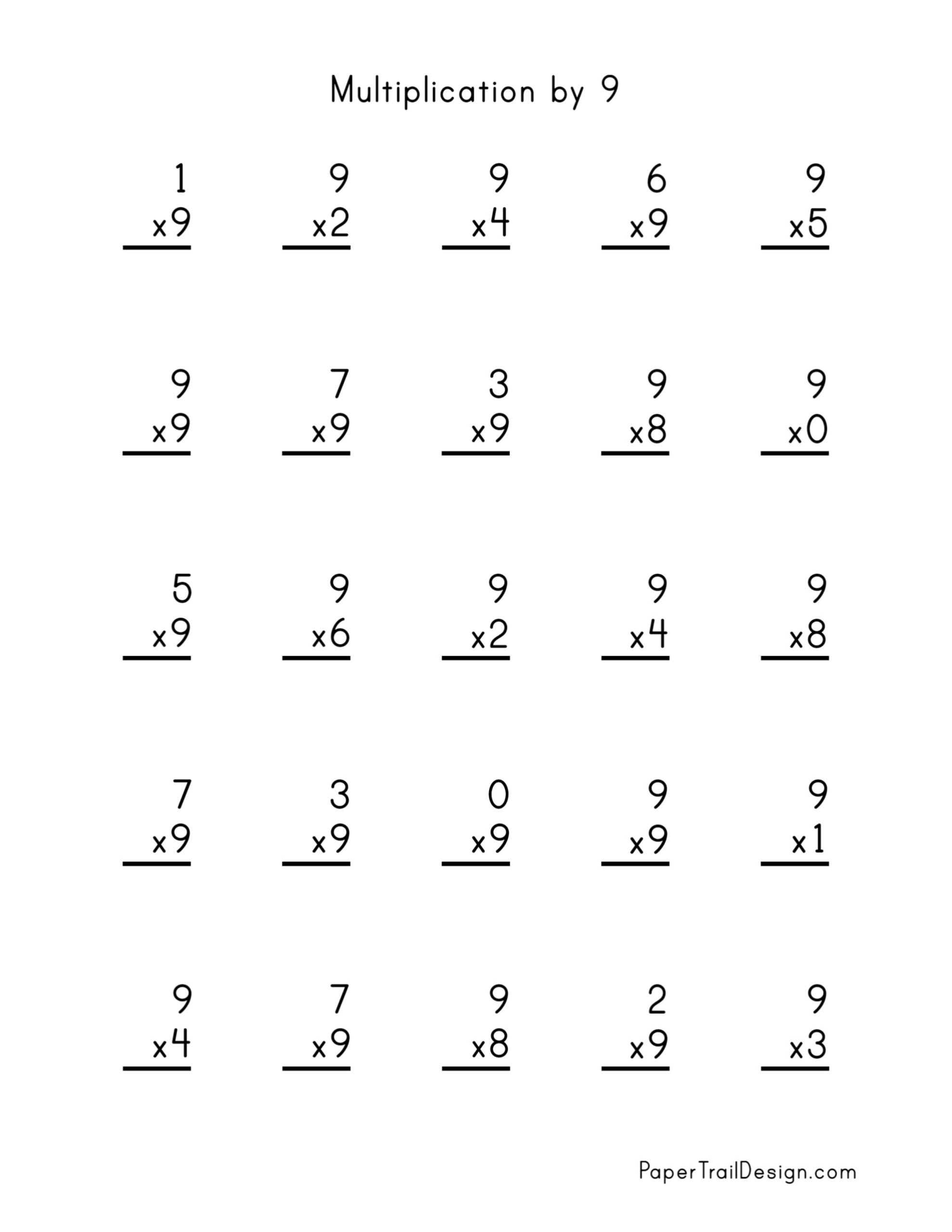 Multiplication Worksheets Free Printable Multiplication Worksheets 