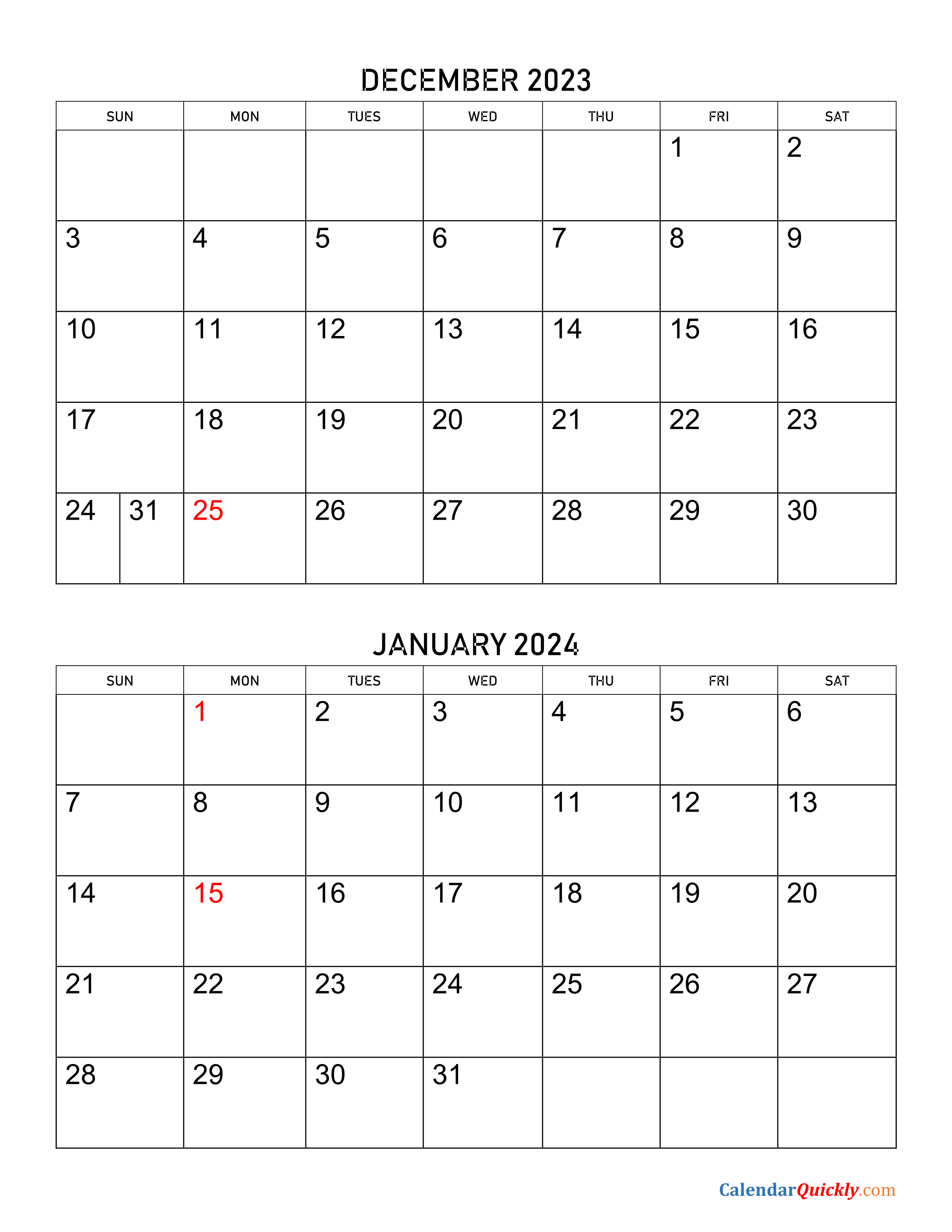 Oswego Calendar 2023
