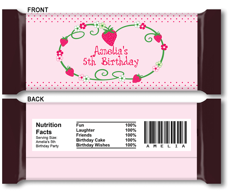Personalized Candy Bar Wrapper Template Acetotj
