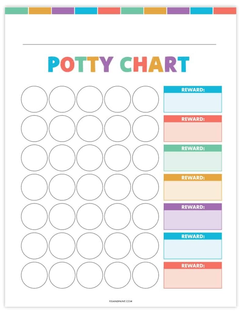 Potty Sticker Chart Printable Free