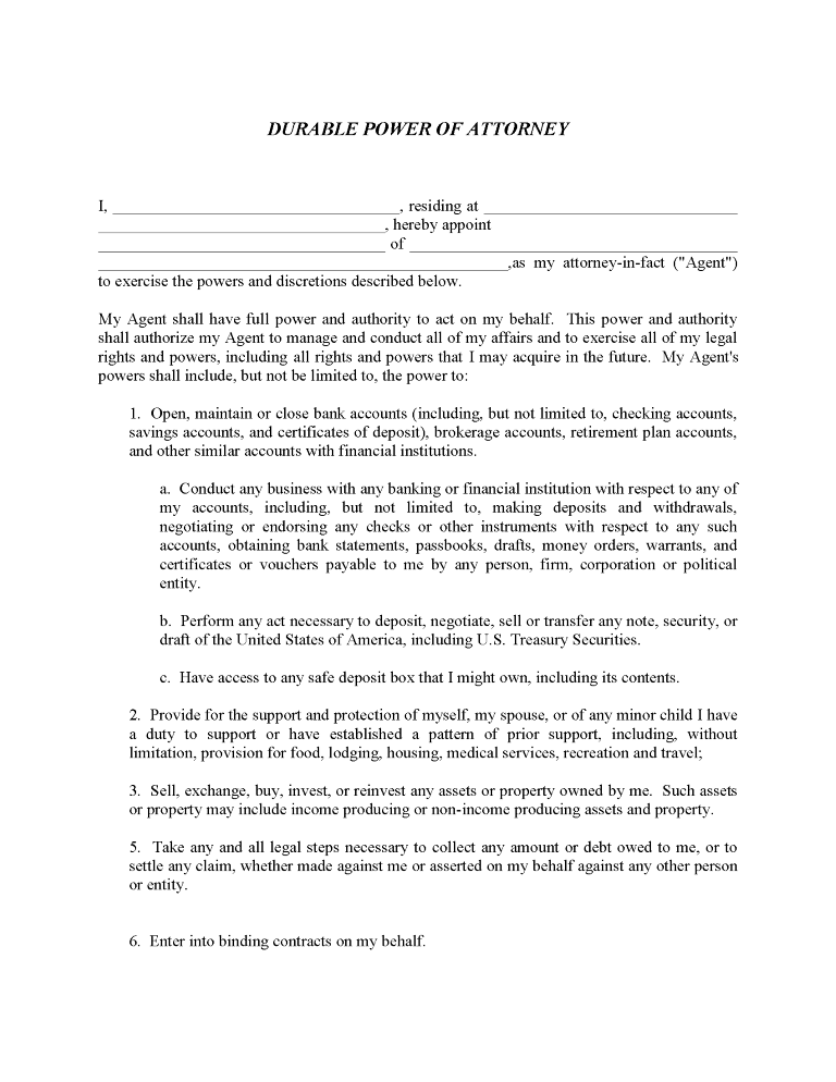 Printable Legal Power Of Attorney Forms Free Printable Forms Free Online
